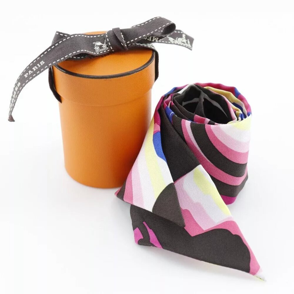 HERMES Twilly bucket scarf Brides de Gala Shadow Brides de Gala Shadow pin... - Picture 5 of 5